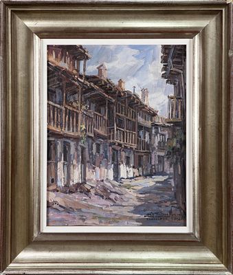 CANDELEDA, 1982. LOPE TABLADA MART&Iacute;N (Segovia, 1948) &Oacute;leo sobre lienzo Firmado, fechado y 