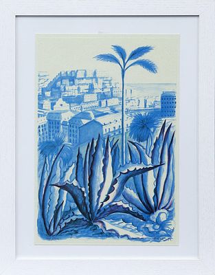 LISBOA. CARLOS FORNS BADA (Madrid, 1956) Impresi&oacute;n a color Vistas de la ciudad de Lisboa en 