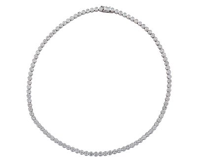 GARGANTILLA RIVI&Egrave;RE EN ORO 18KT Y BRILLANTES. Gargantilla realizada en oro de 18kt. Dise&ntilde;o 