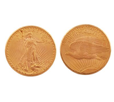 MONEDA EN ORO 22KT DE 20 D&Oacute;LARES, 1926. Moneda realizada en oro 22kt de 20 d&oacute;lares 