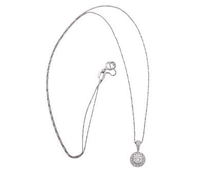 GARGANTILLA EN ORO 18KT Y DIAMANTES. Gargantilla realizada en oro de 18kt. Compuesta por un 