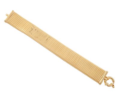 PULSERA DE TUBO-GAS EN PLATA DE LEY DORADA. Pulsera tubo-gas realizada en plata de Ley 