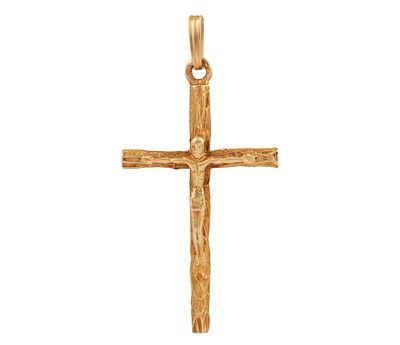 COLGANTE CRUCIFIJO, CRUZ LATINA EN ORO DE 18 KT. Colgante , cruz latina con imagen de cristo 