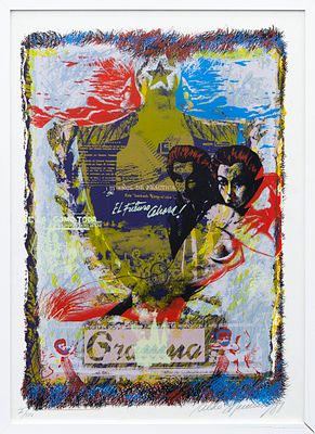 ALDO MEN&Eacute;NDEZ GONZ&Aacute;LEZ (Cienfuegos, Cuba, 1948) Serigraf&iacute;a sobre papel 