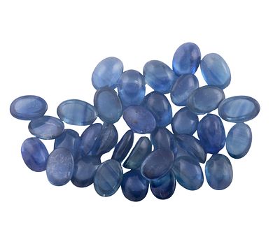 ZAFIROS EN TALLA CABUJ&Oacute;N CON PESO TOTAL DE 20 CT. Lote de zafiros en peque&ntilde;as talla cabuj&oacute;n. 