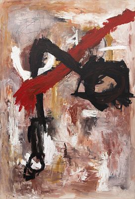 "ABSTRACCI&Oacute;N EN COLORES II". PEDRO JIMENEZ RIVAS (Granada, 1954) Acr&iacute;lico sobre lienzo Firmado 