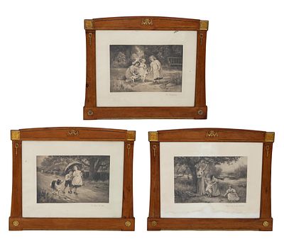 LOTE DE TRES GRABADOS. Ernest Charles WALBOURN (1872-1927) 1- No Room For You
2- The 