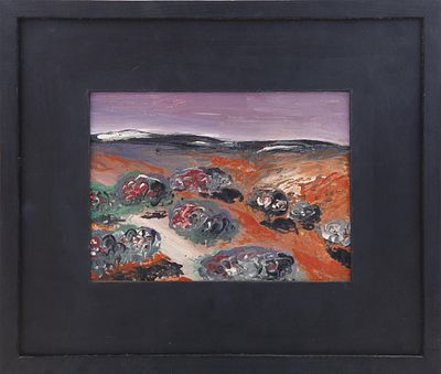 "PAISAJE". F&Eacute;LIX ADELANTADO (Zaragoza, 1911-2001) &Oacute;leo sobre tablex El autor representa un 