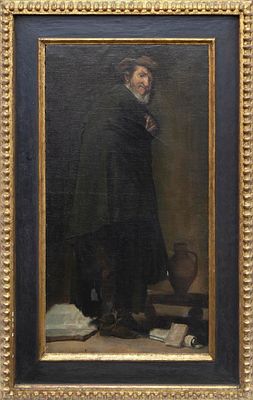 "MENIPO" COPIA DE LA OBRA ORIGINAL DE DIEGO RODR&Iacute;GUEZ DE SILVA Y VEL&Aacute;ZQUEZ. &Oacute;leo sobre lienzo 