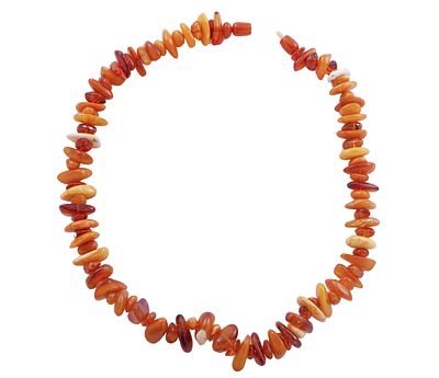 COLLAR DE S&Iacute;MIL DE &Aacute;MBAR BICOLOR. Collar de mediana longitud realizado con cuentas de s&iacute;mil de 