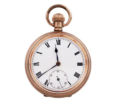RELOJ DE BOLSILLO LEPINE CHAPADO EN ORO , SISTEMA REMONTOIR. Reloj de bolsillo lepine chapado en 