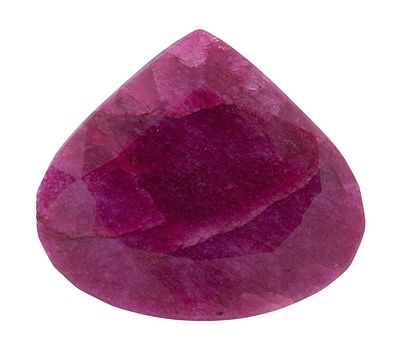 TURMALINA RUBELITA MASIVA EN TALLA TRIANGULO ESF&Eacute;RICO DE 228.25 CT. Turmalina Rubelita masiva en 