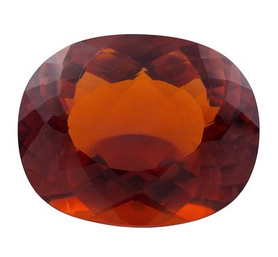 GRAN CUARZO CITRINO MANDAR&Iacute;N EN TALLA CON FORMA OVAL FACETADA DE 346.90CT. Gran cuarzo citrino 