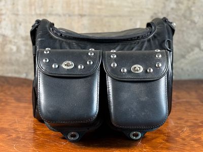 HARLEY-DAVIDSON 100TH ANNIVERSARY VRSC RACK BAG KIT. This lot features a Harley-Davidson 100th 
