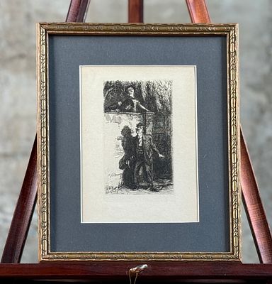 JOHN SLOAN, ENGRAVING. This lot features a professionally framed engraving by listed artist 