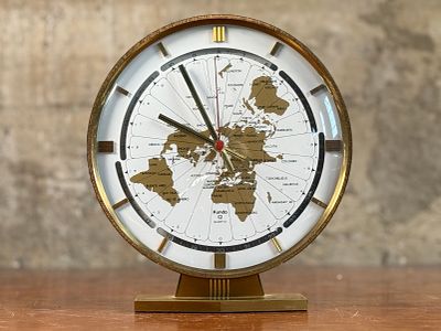 KUNDO KIENINGER & OBERGFELL WORLD CLOCK, WEST GERMANY. This lot features a Kundo Kieninger &amp; 