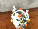 GERMAN CLASSICAL SITZENDORF PORCELAIN URN. An antique Dresden-style German classical Sitzendorf Image - 7