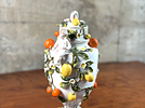 GERMAN CLASSICAL SITZENDORF PORCELAIN URN. An antique Dresden-style German classical Sitzendorf Image - 2