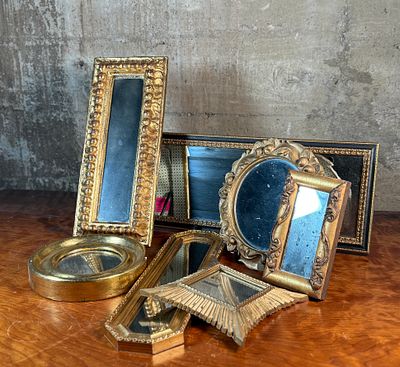 ANTIQUE MIRROR COLLECTION. This lot features a wonderful collection of smaller sized antique 