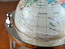 MOTHER OF PEARL & GEMSTONE ROTATING GLOBE. This lot features a mother of pearl and gemstone Image - 5
