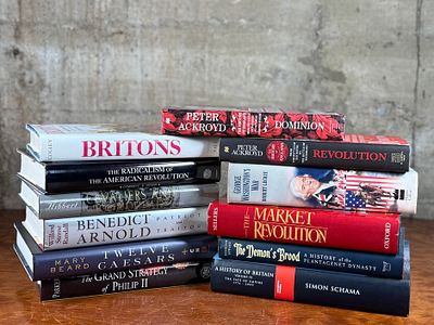 HISTORIC THEMED BOOK COLLECTION. This lot features a collection of twelve (12) hardcover books 