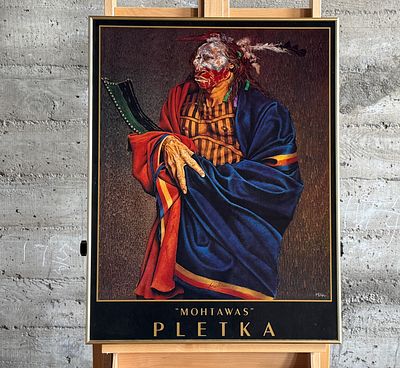 PAUL PLETKA, "MOHTAWAS". "Mohtawas", a signed print by listed artist, Paul Pletka. 
