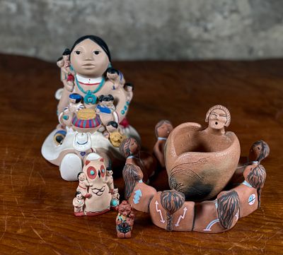 NEW MEXICO SCULPTURES. This lot features a variety of sculptures by New Mexico artists including 