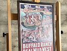 PAIR OF FRAMED BUFFALO RANCH REAL WILD WEST POSTERS. Framed posters advertising the Buffalo Image - 7