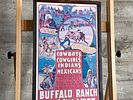 PAIR OF FRAMED BUFFALO RANCH REAL WILD WEST POSTERS. Framed posters advertising the Buffalo Image - 2
