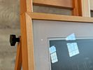 FRAMED PORTRAIT WITH DARK TONAL PALETTE AND WOMAN IN GREEN HEADDRESS. Framed portrait of a woman Image - 2