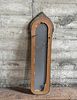 VICTORIAN ARCHED WALL MIRROR. This lot features a Victorian arched wall mirror with an ornate Image - 7