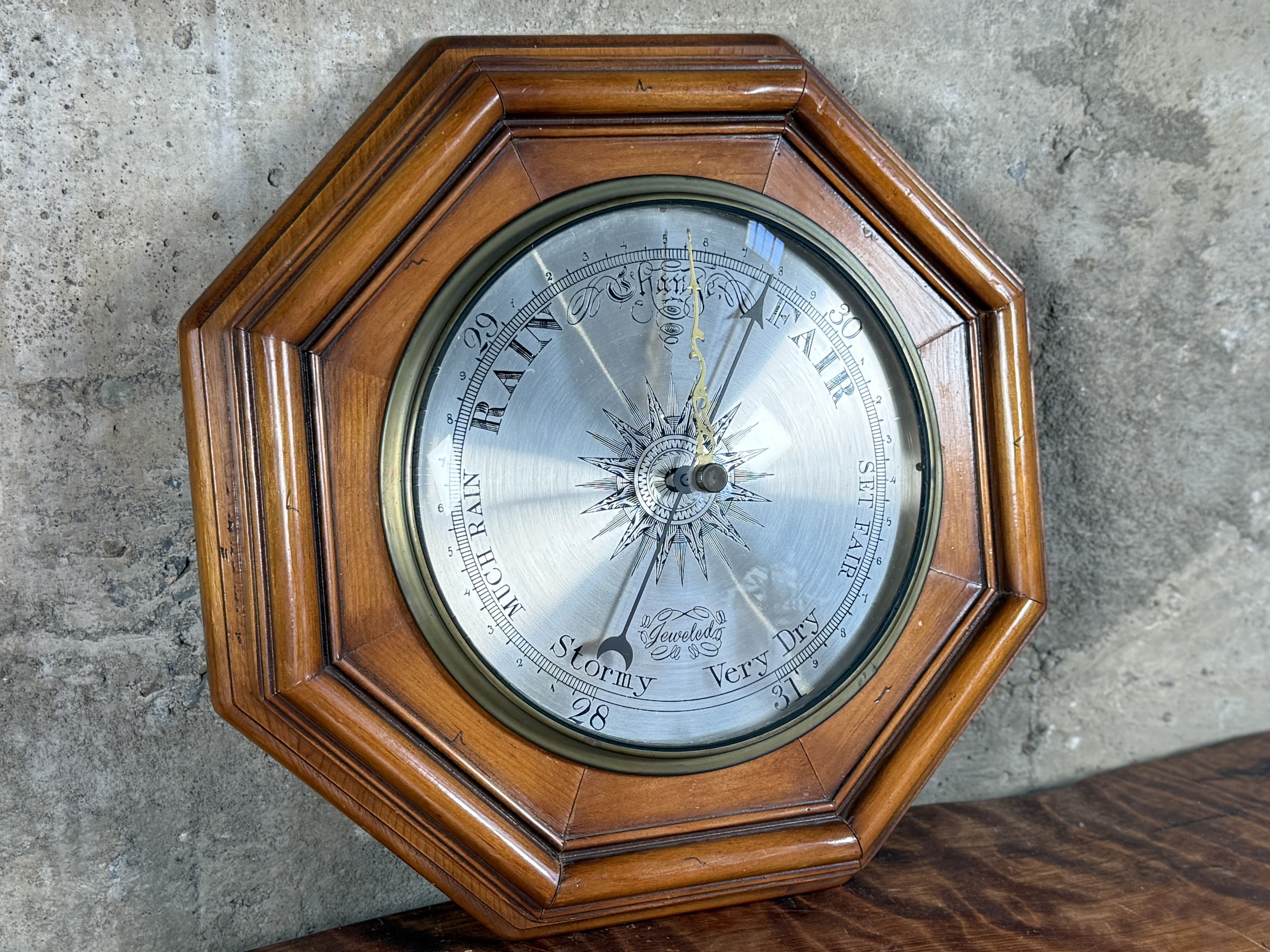P.F. BOLLENBACH JEWELED BAROMETER