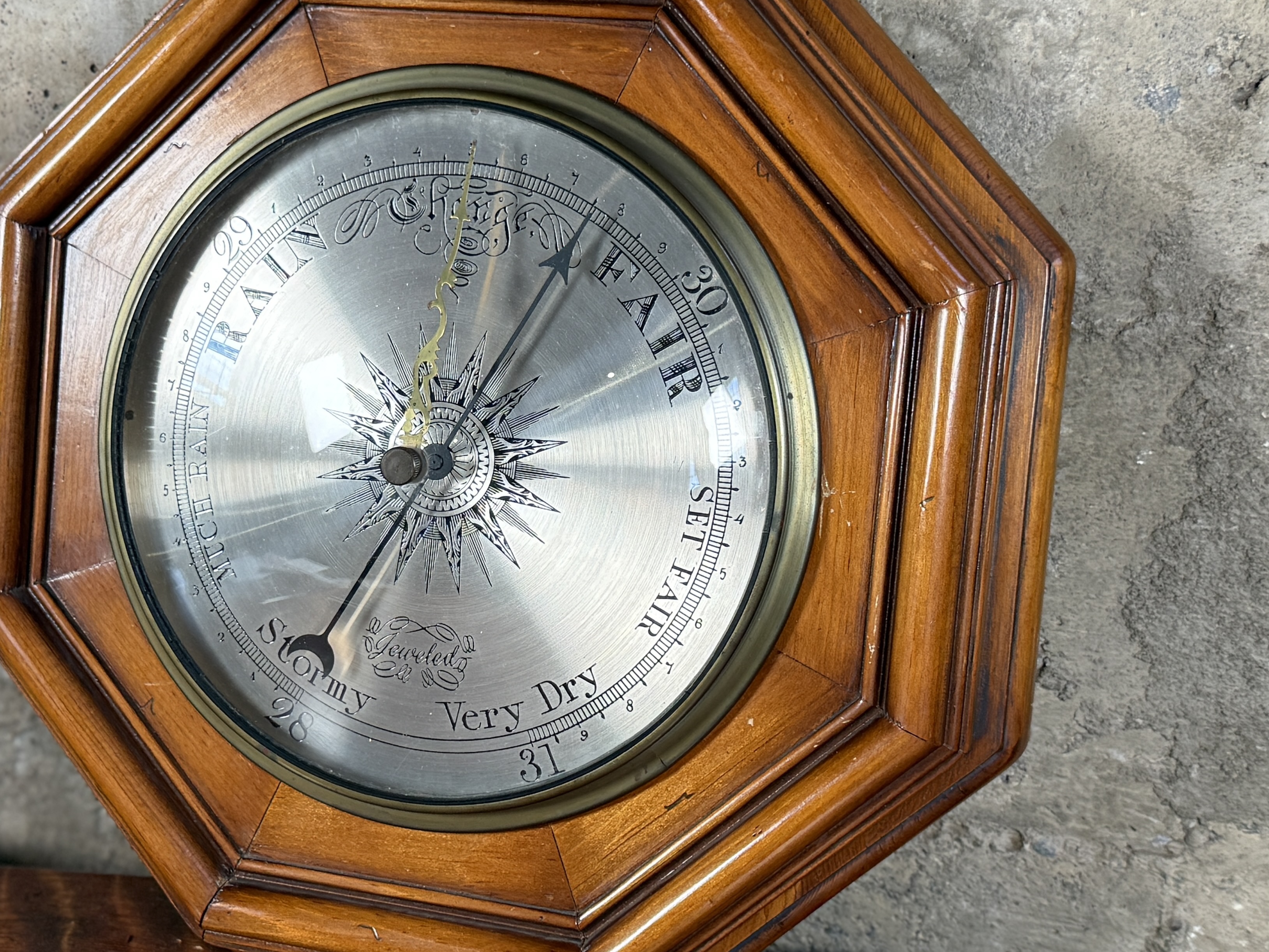 P.F. BOLLENBACH JEWELED BAROMETER