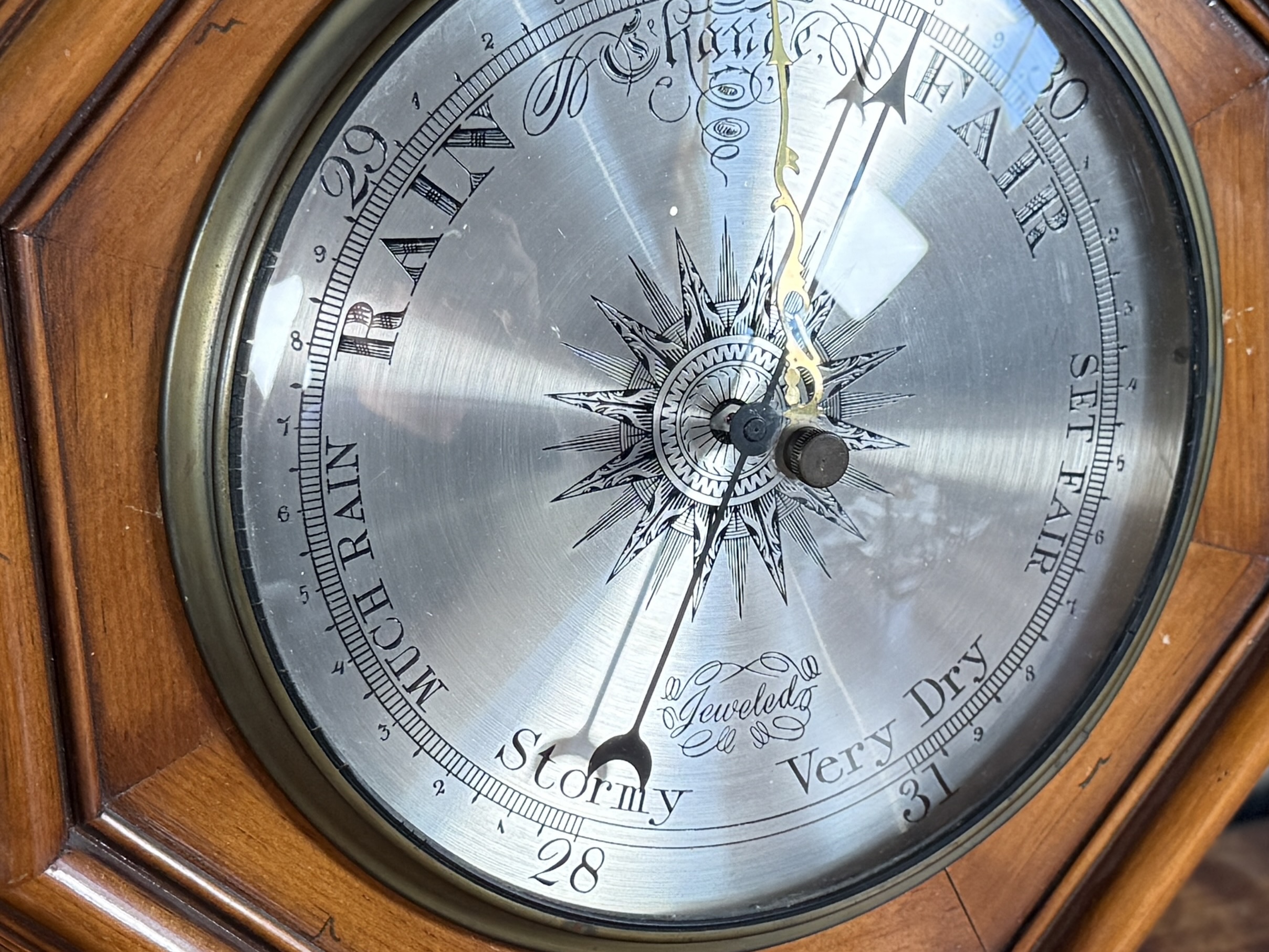 P.F. BOLLENBACH JEWELED BAROMETER
