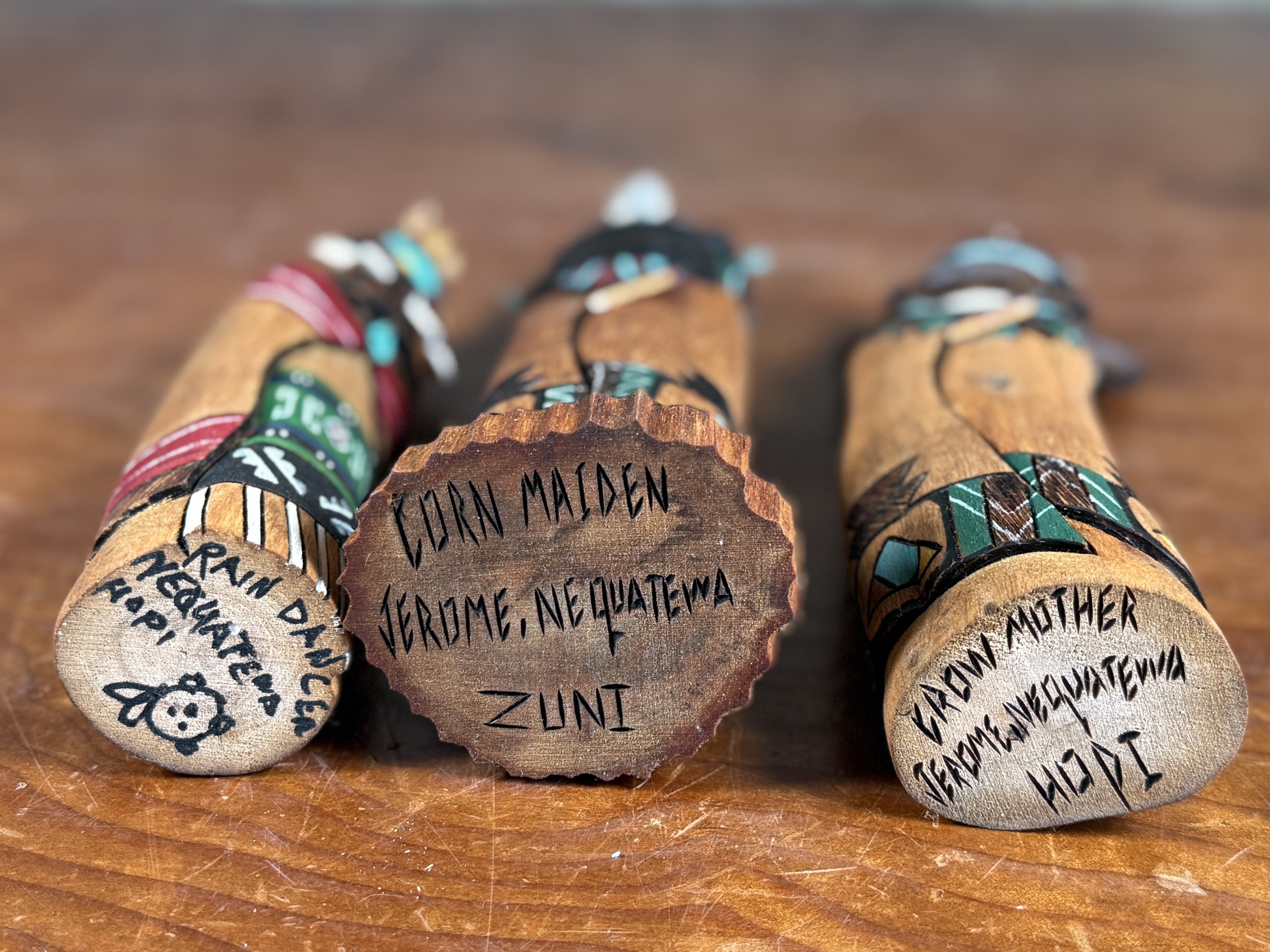 HOPI & ZUNI, TRIO OF SHALAKO DOLLS