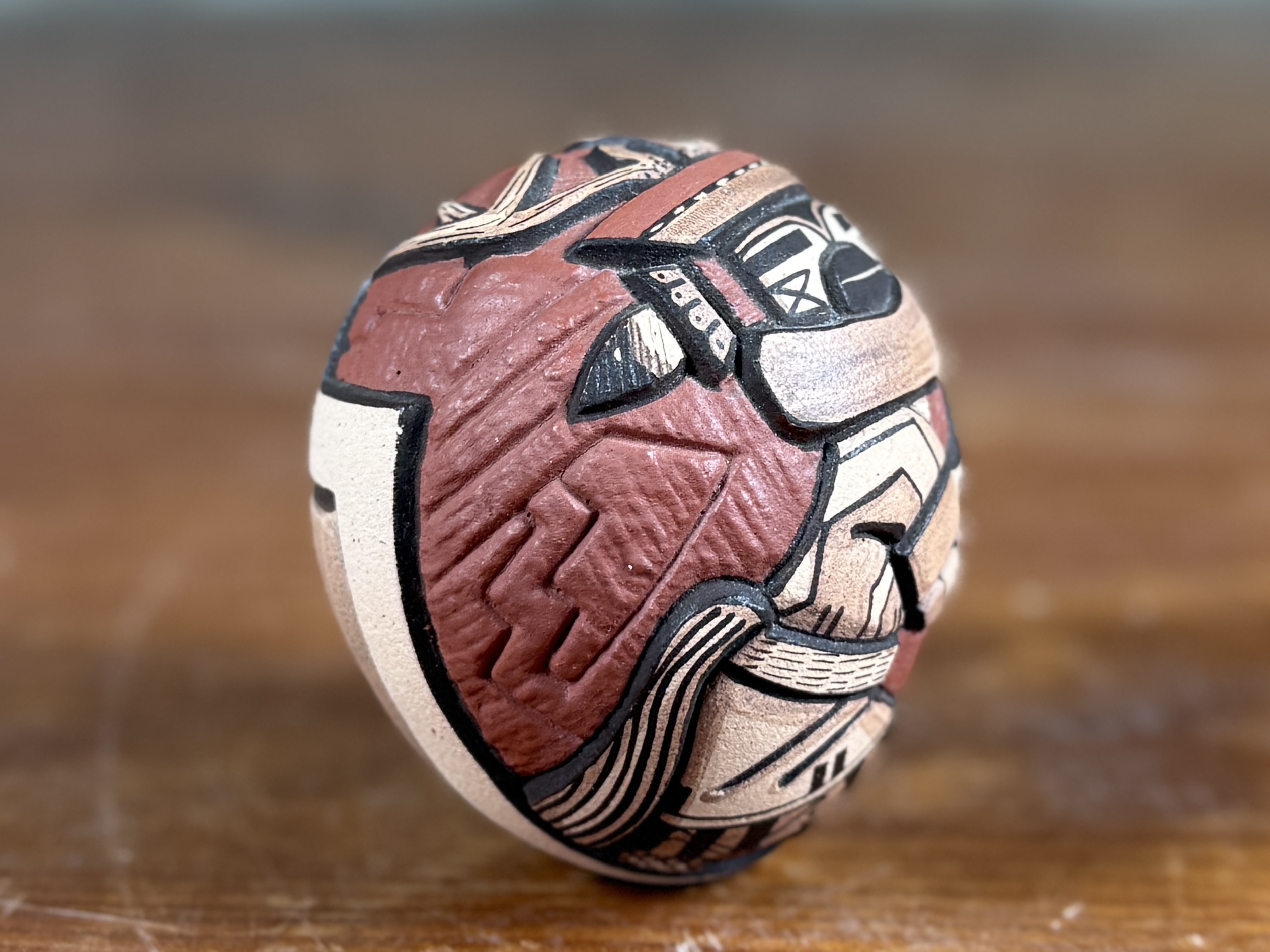 MARTY NAHA & ELIRA POLACCA NAMPEYO, HOPI-TEWA EGG