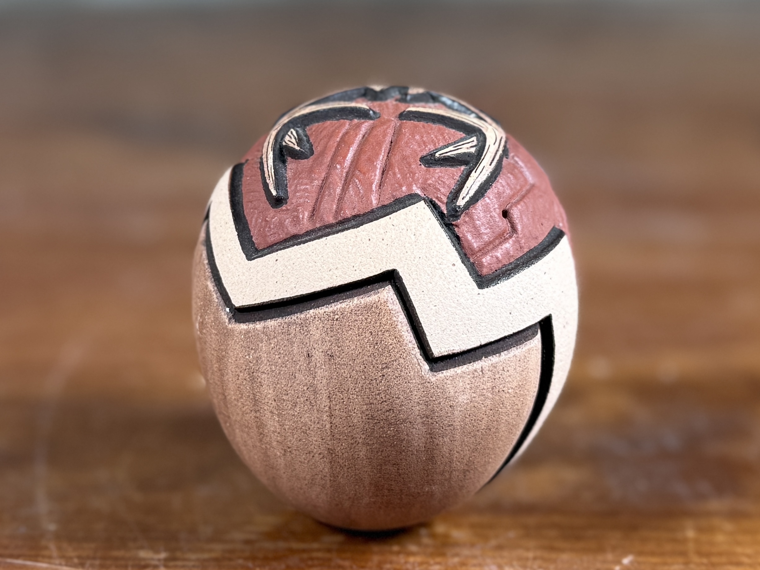 MARTY NAHA & ELIRA POLACCA NAMPEYO, HOPI-TEWA EGG