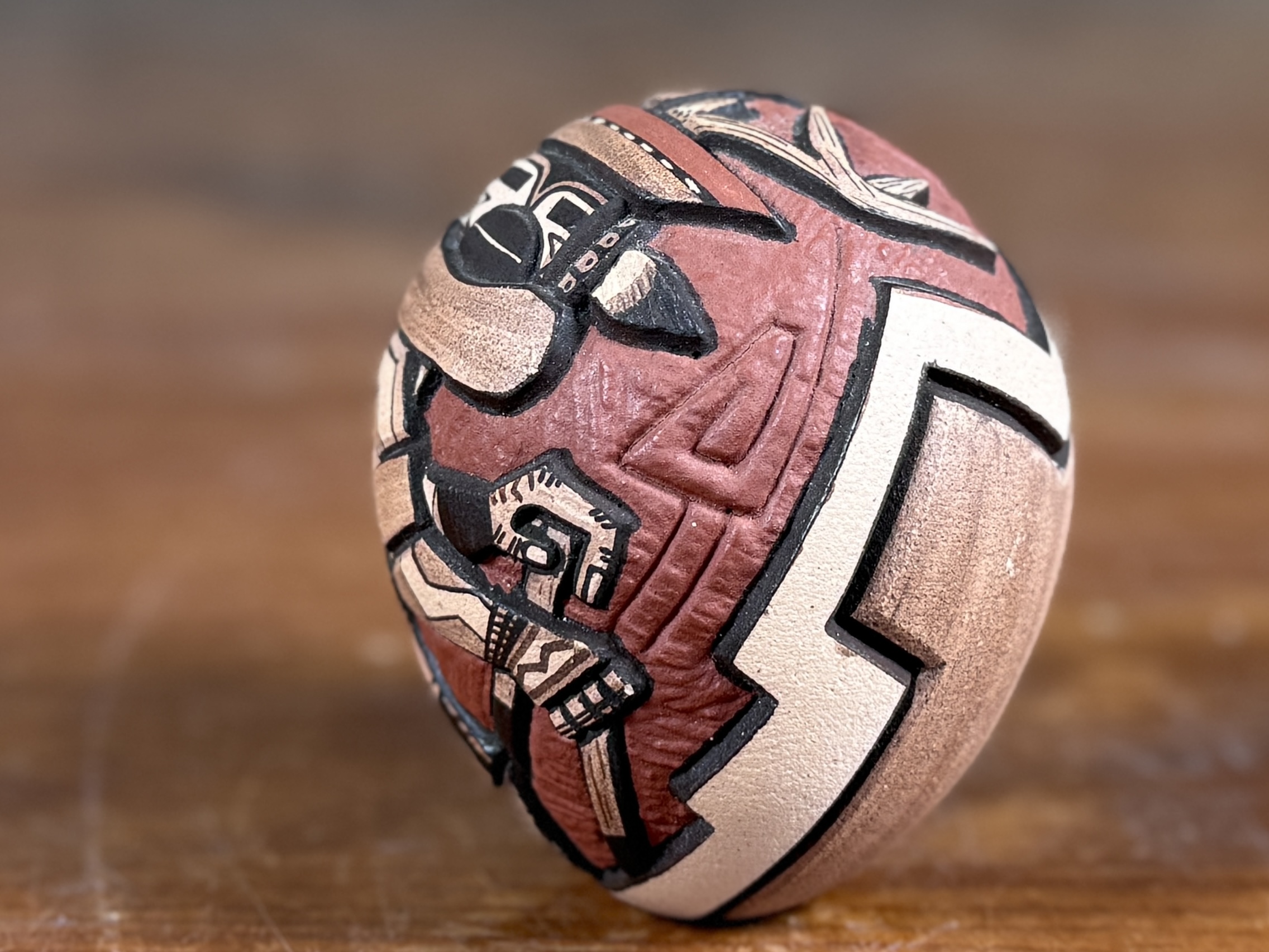 MARTY NAHA & ELIRA POLACCA NAMPEYO, HOPI-TEWA EGG
