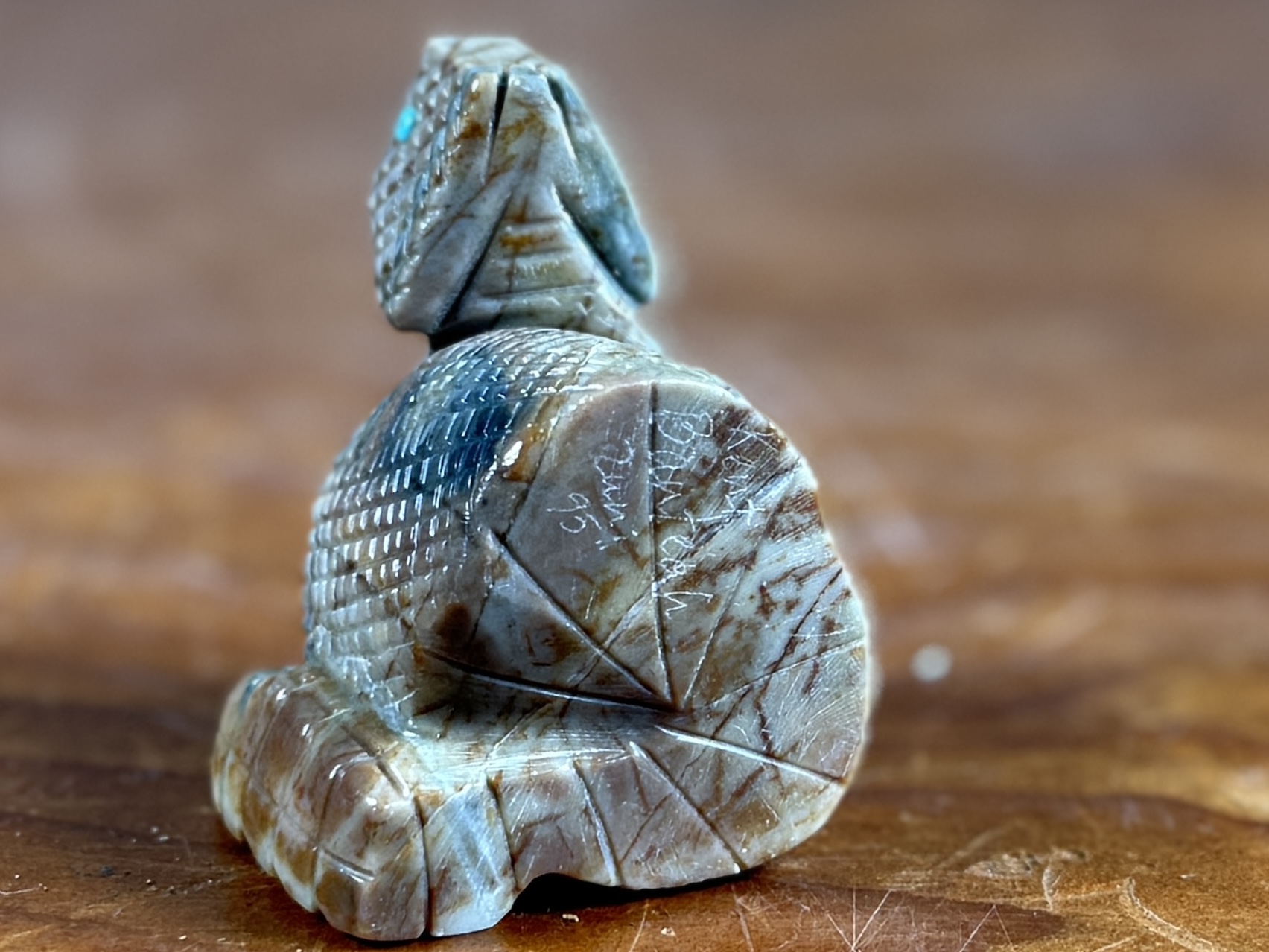 ZUNI, SNAKE FETISH SCULPTURE