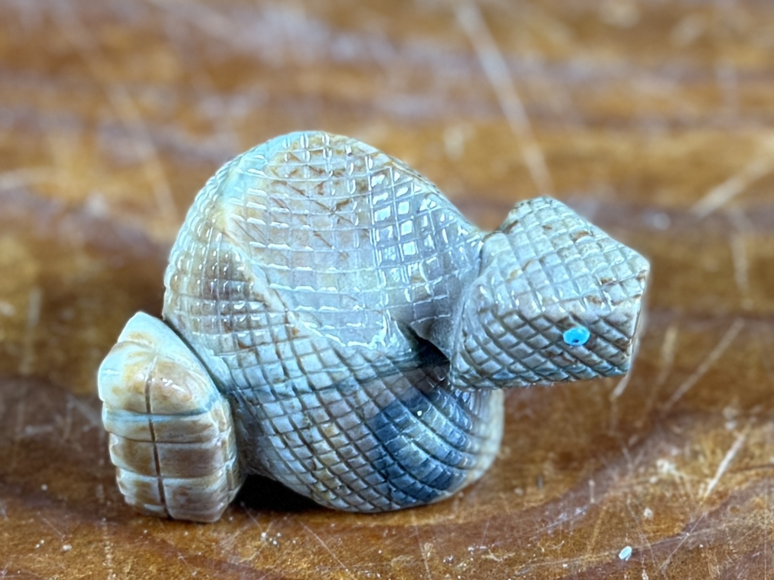 ZUNI, SNAKE FETISH SCULPTURE