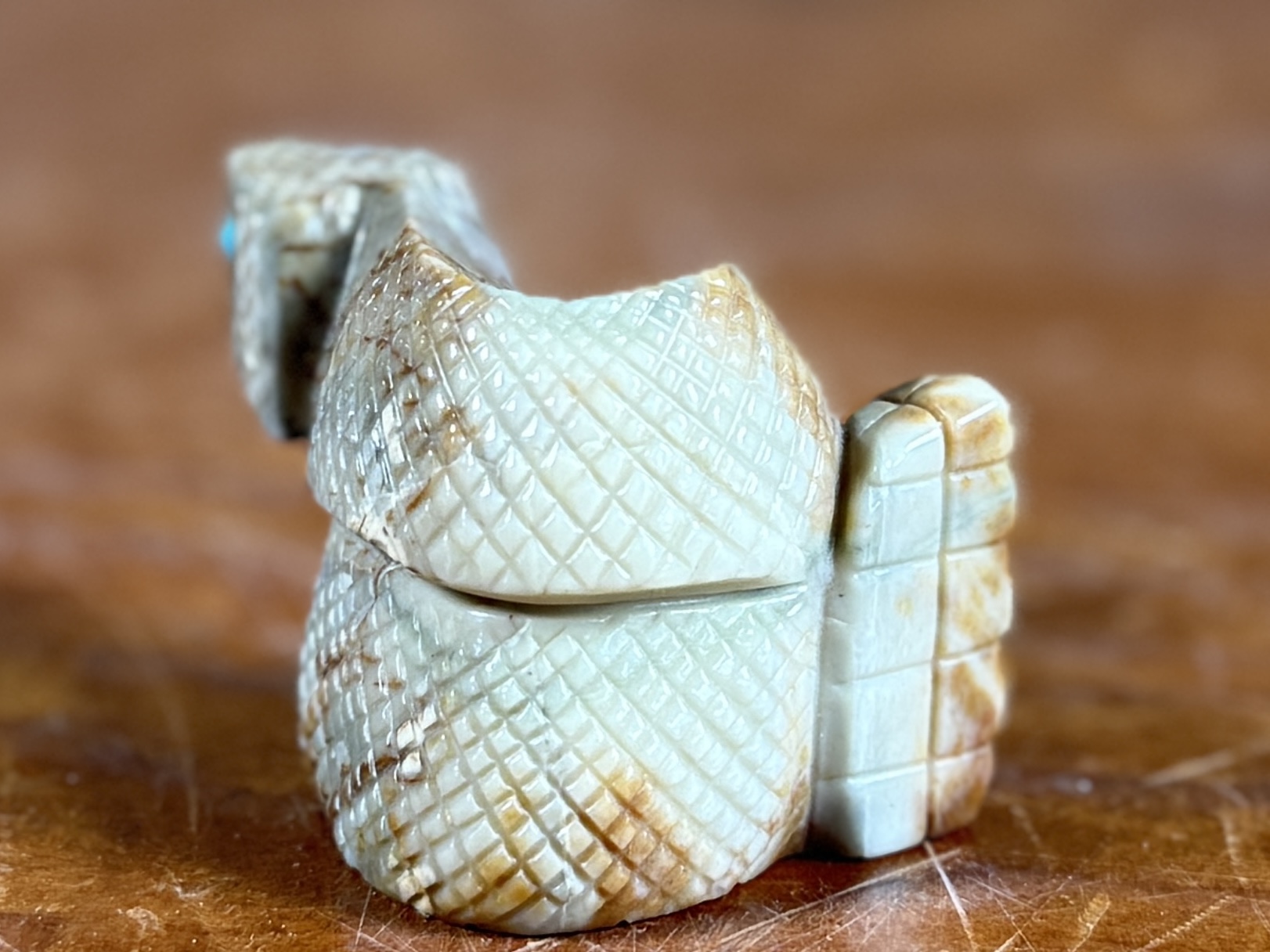 ZUNI, SNAKE FETISH SCULPTURE