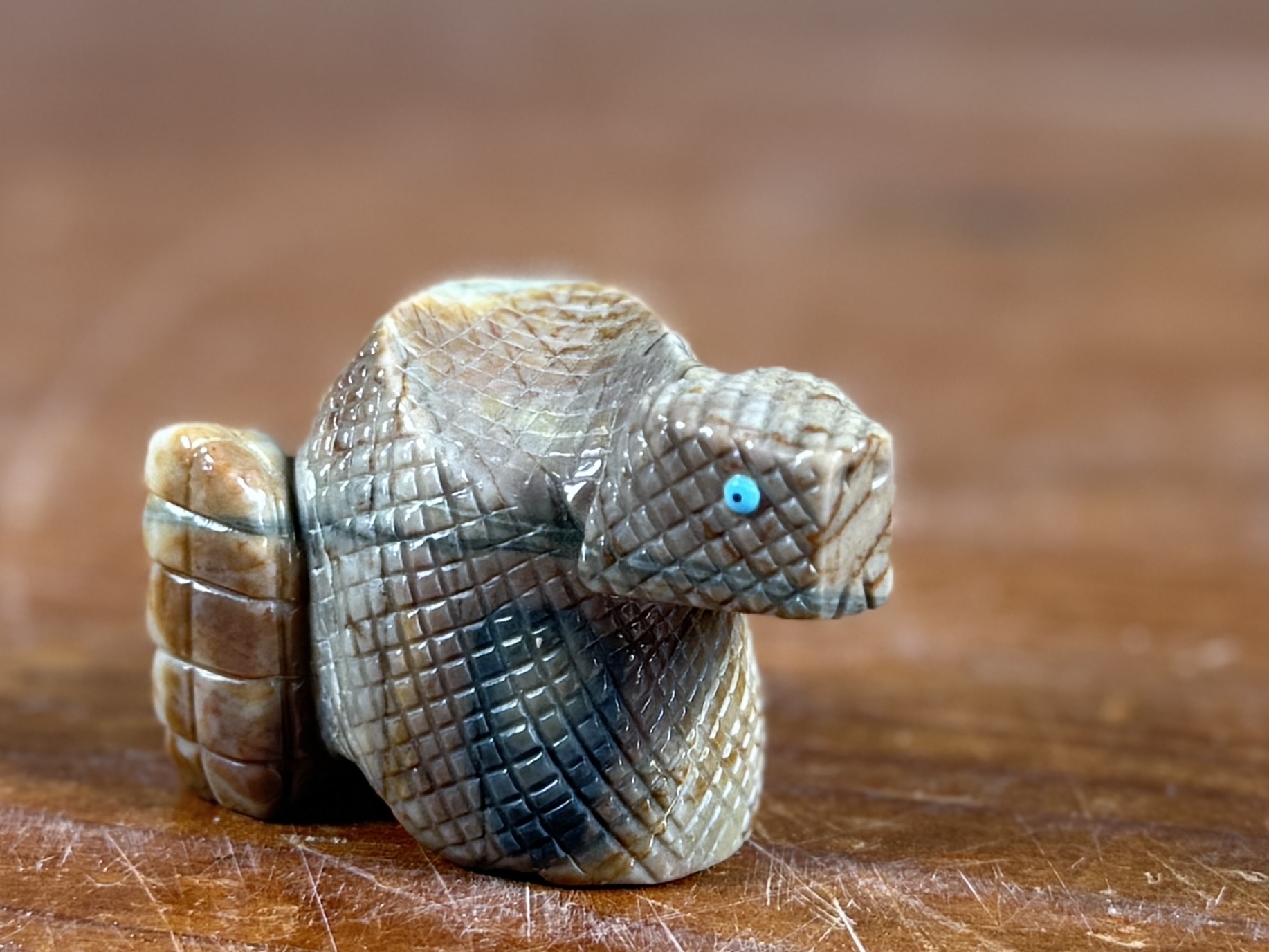 ZUNI, SNAKE FETISH SCULPTURE