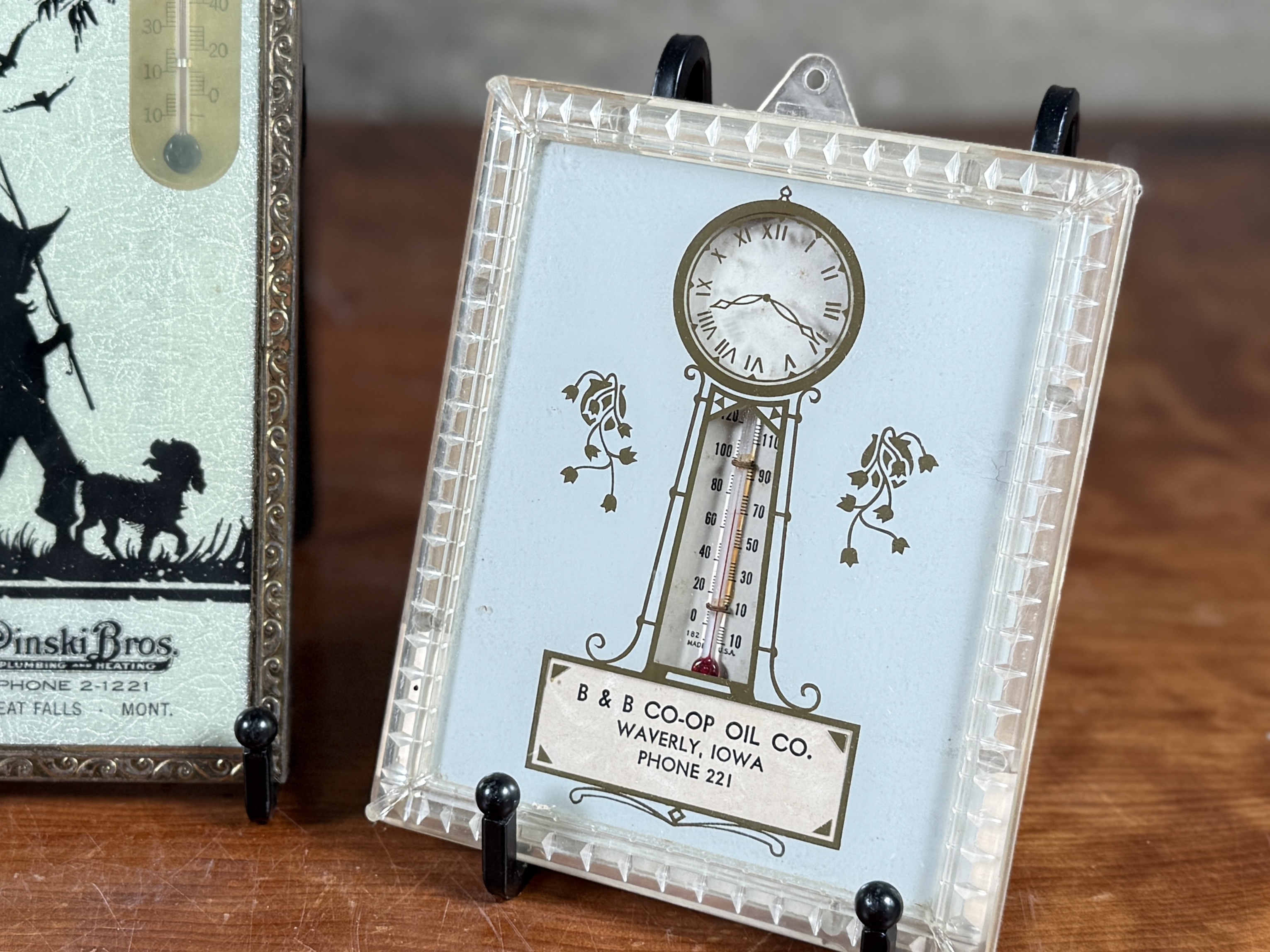 TRIO OF ADVERTISING THERMOMETERS