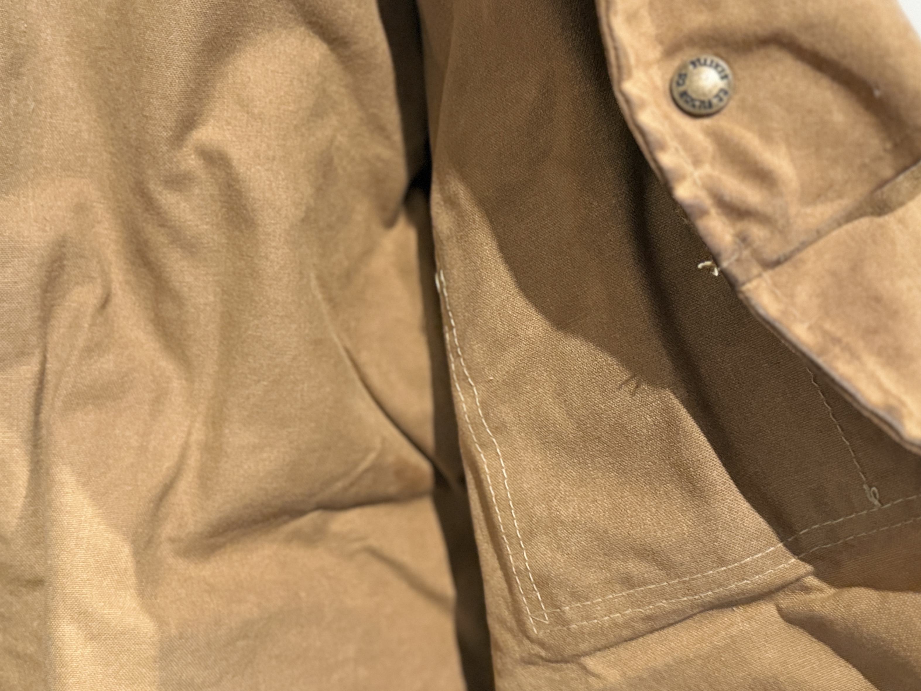 FILSON, WAXED TIN CLOTH JACKET