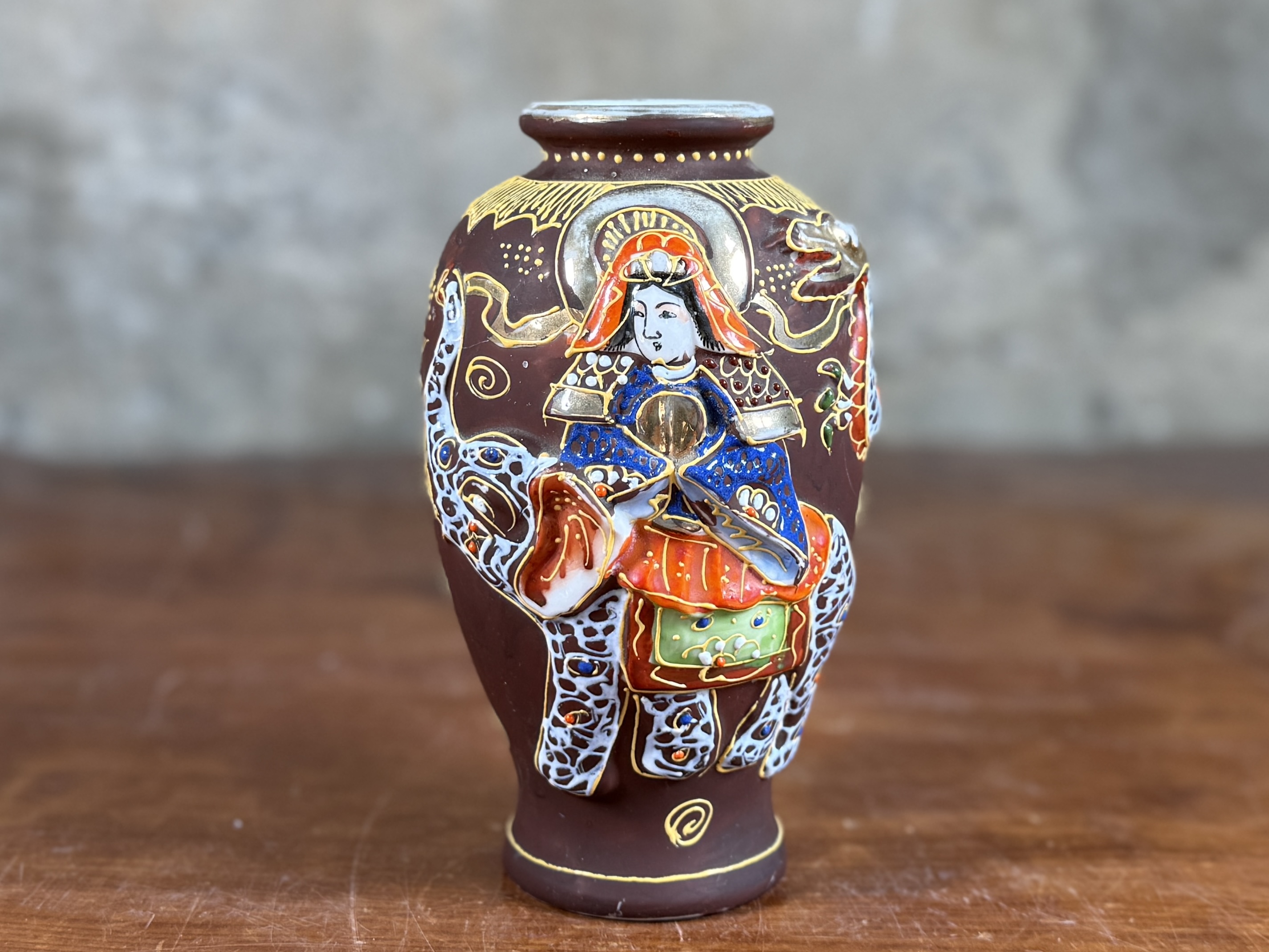 JAPANESE MORI AGE SATSUMA VASE