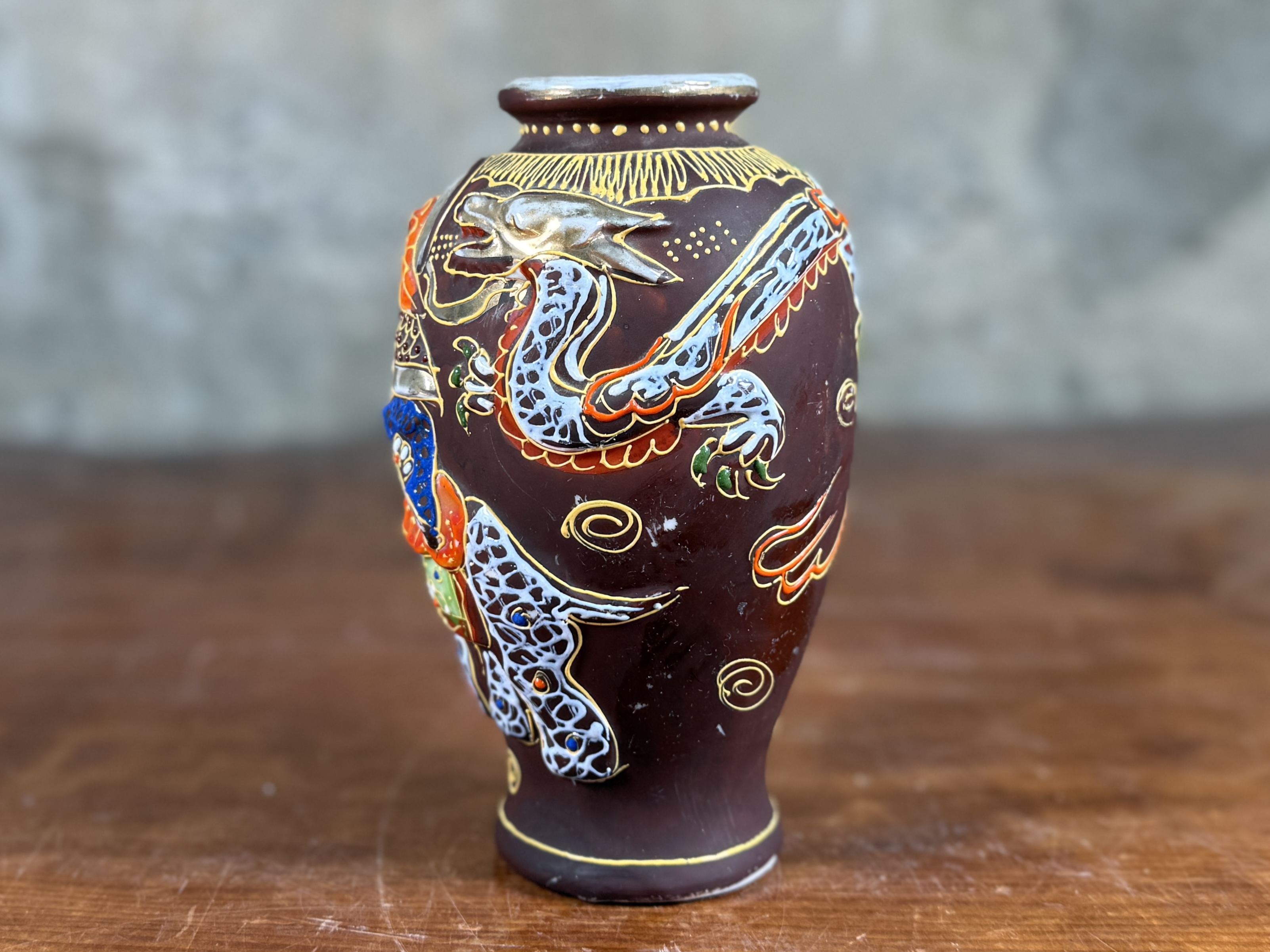 JAPANESE MORI AGE SATSUMA VASE