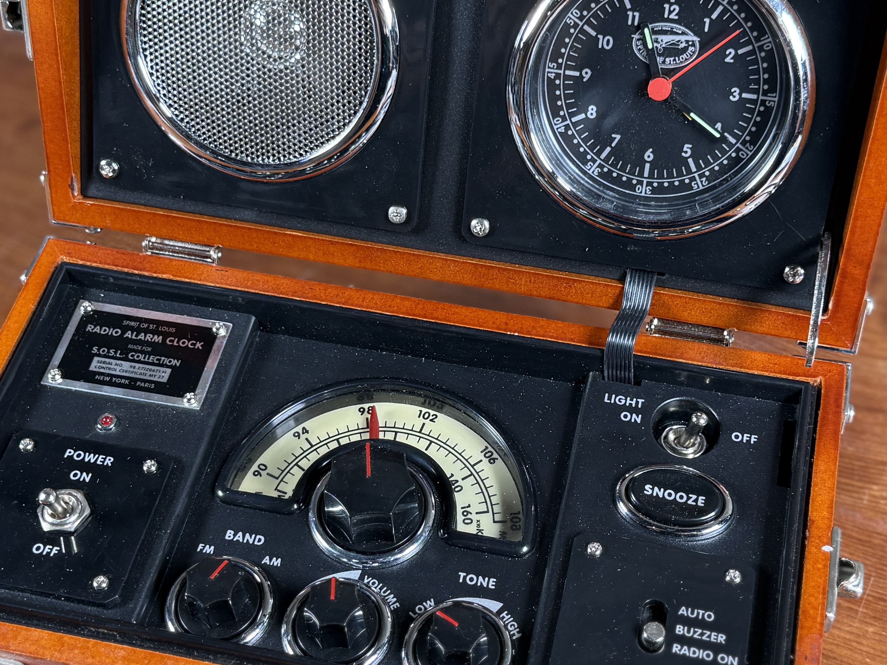 SPIRIT OF ST. LOUIS, RADIO ALARM CLOCK