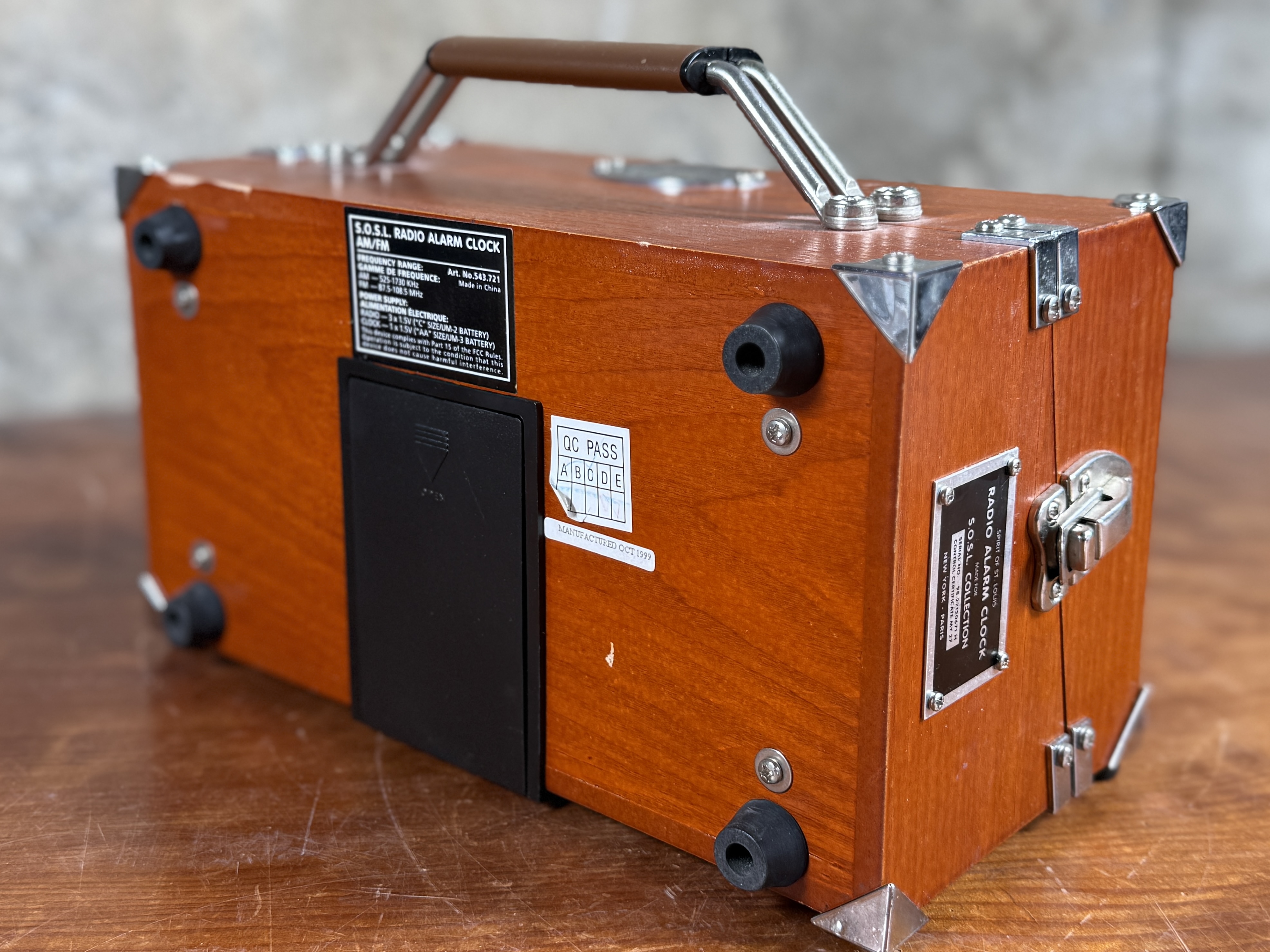 SPIRIT OF ST. LOUIS, RADIO ALARM CLOCK