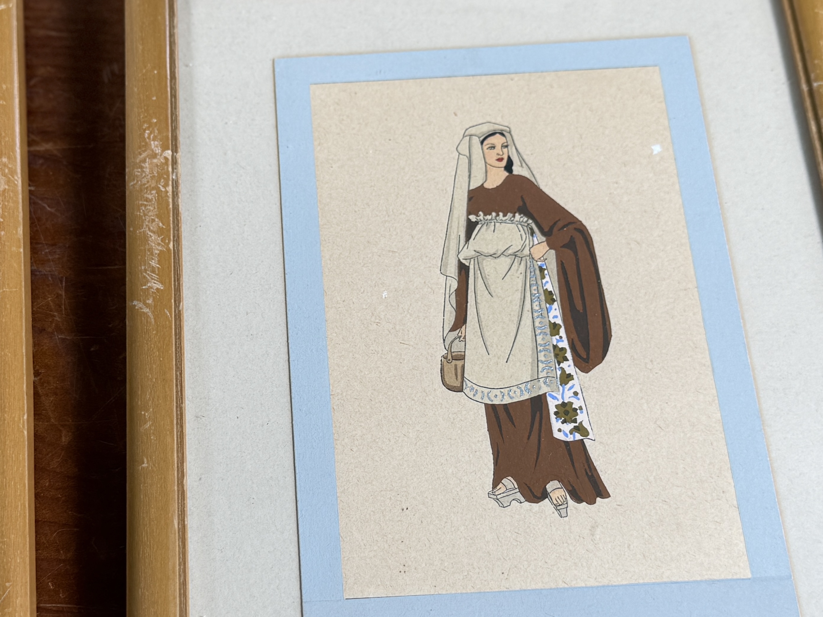GIOVANNI MESCHINI, FRAMED ILLUSTRATIONS