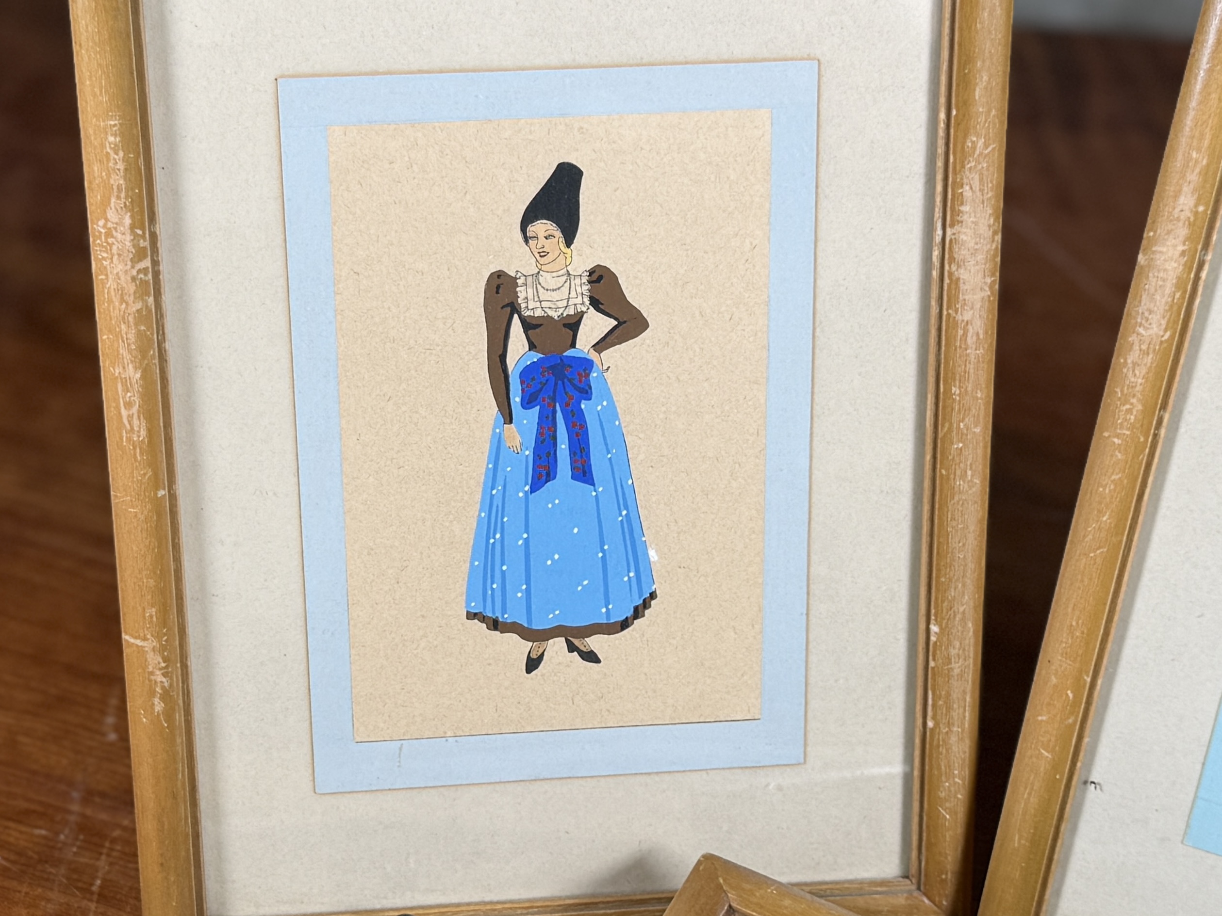 GIOVANNI MESCHINI, FRAMED ILLUSTRATIONS